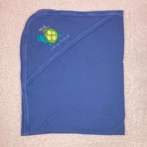 Carter's Thermal Waffle Weave Baby Blanket Let's be friends BLUE Hooded turtle